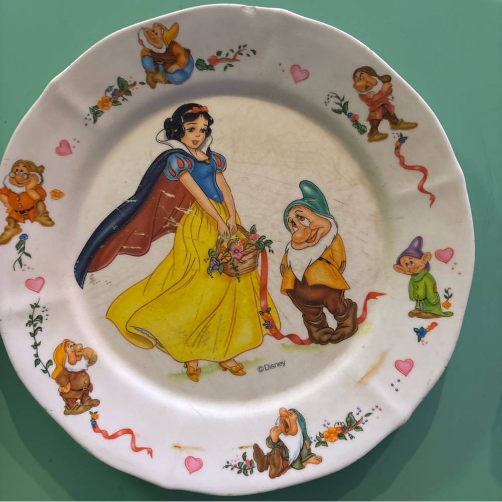 Vintage Snow White Plate
